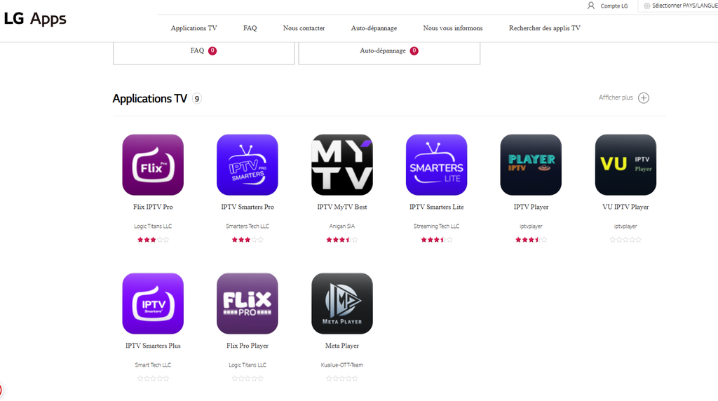 Comment installer l'application sur LG